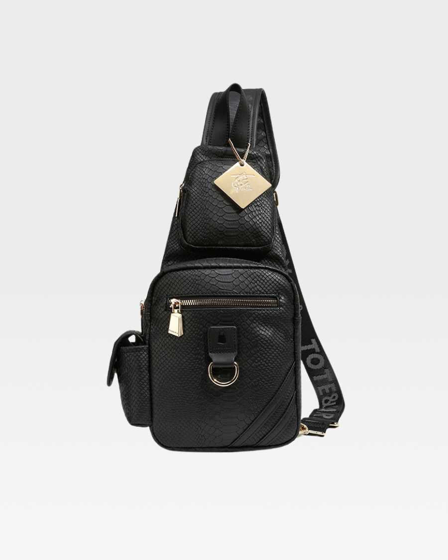 Apollo 1 Tear Drop Crossbody Bag in Black