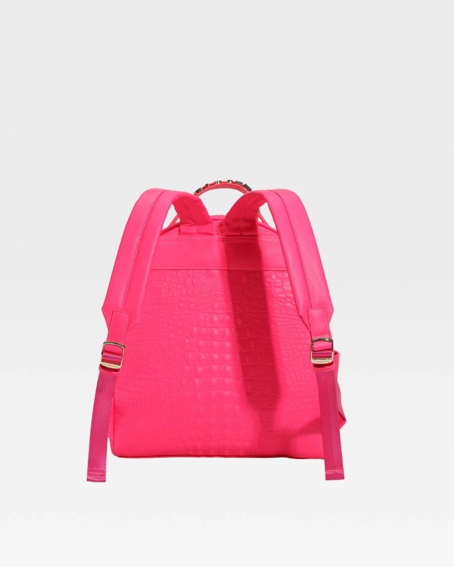 Neon pink mini backpack hotsell