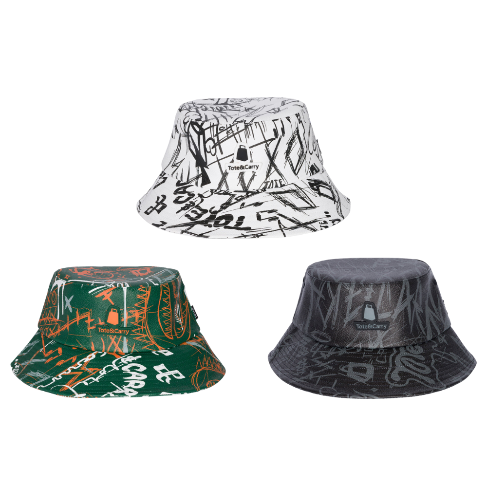 New Fashion Unisex Graffiti Print Bucket Hat Summer Men Women