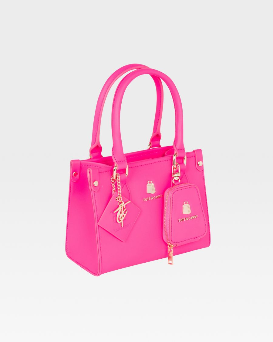 Mini Tote Bag in Neon Pink – Tote&Carry