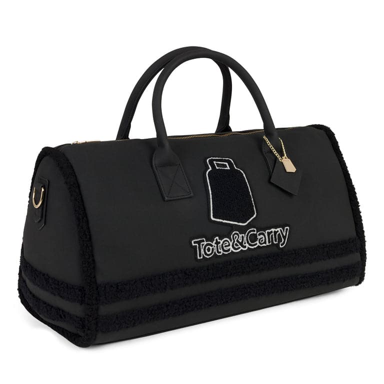 Tote&Carry - Patent Duffle Bags, Gold / XL - Travel Bag