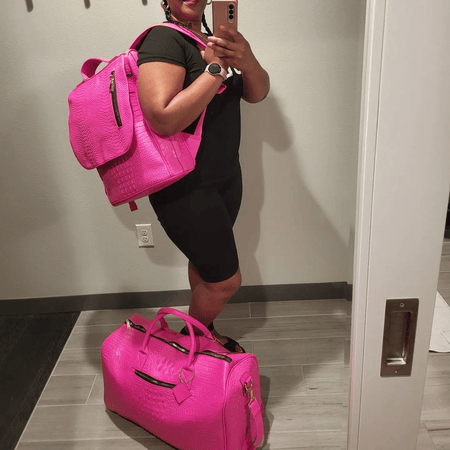 The Weekender Pink Leopard Duffle Bag – J. Nicole Boutique
