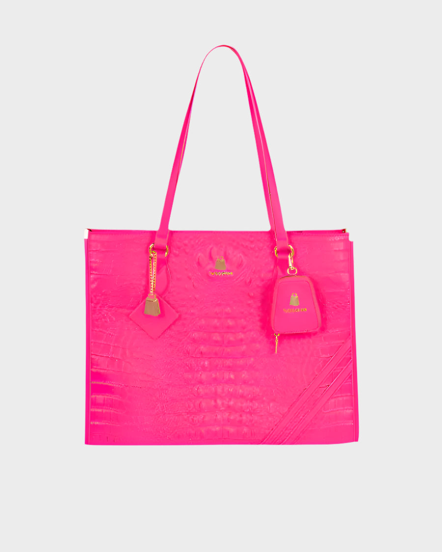 Apollo 2 Tote Bag in Neon Pink