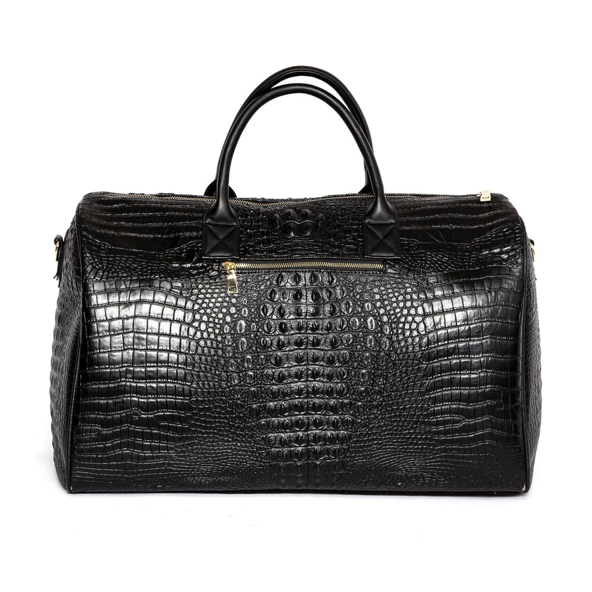 Black Crocodile Skin Duffle Bag – Tote&Carry