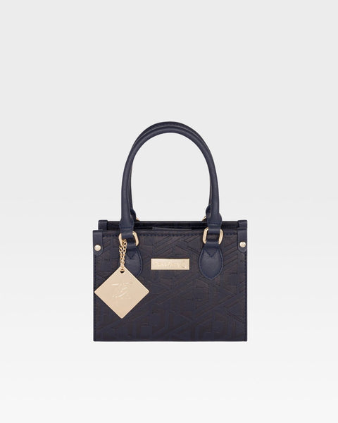 Designer Mini Tote Bag in Navy Tote Carry