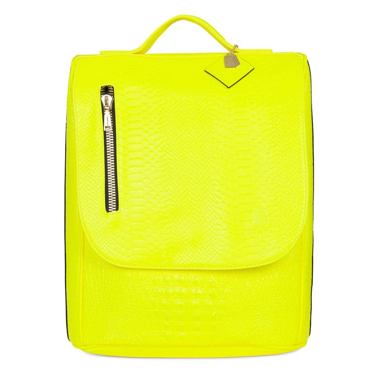 Neon yellow hot sale backpack