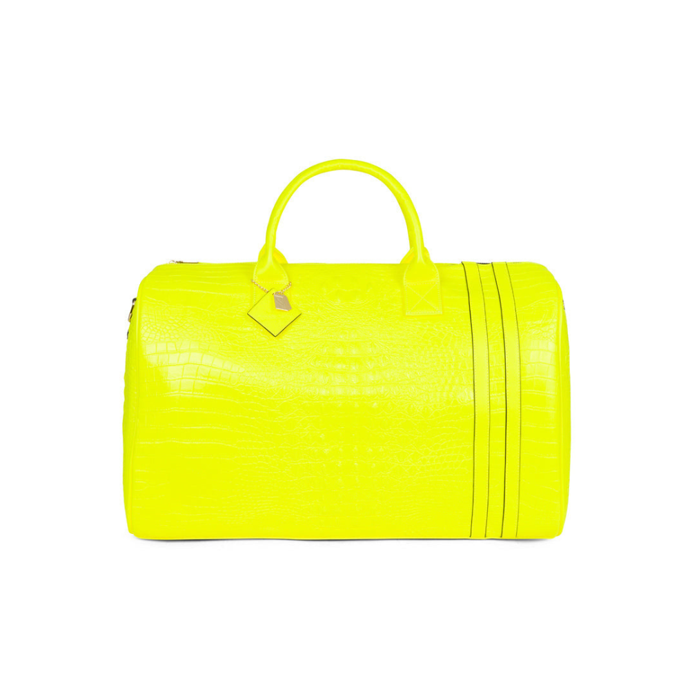 neon yellow bag