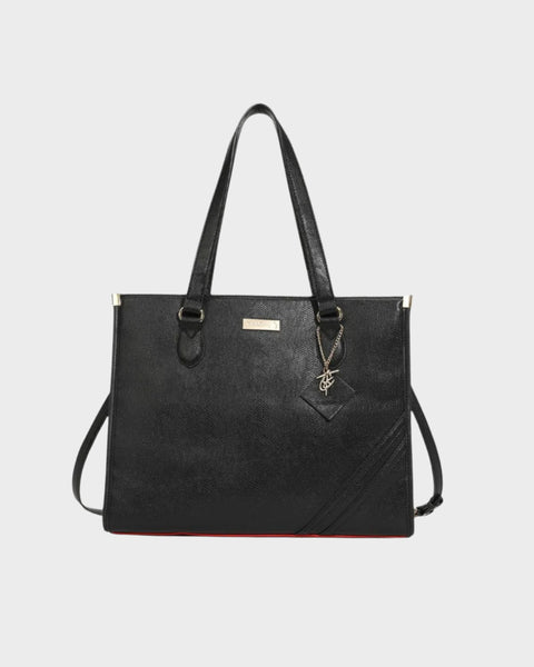 PY Tote Bag in Black Red Bottom Tote Carry