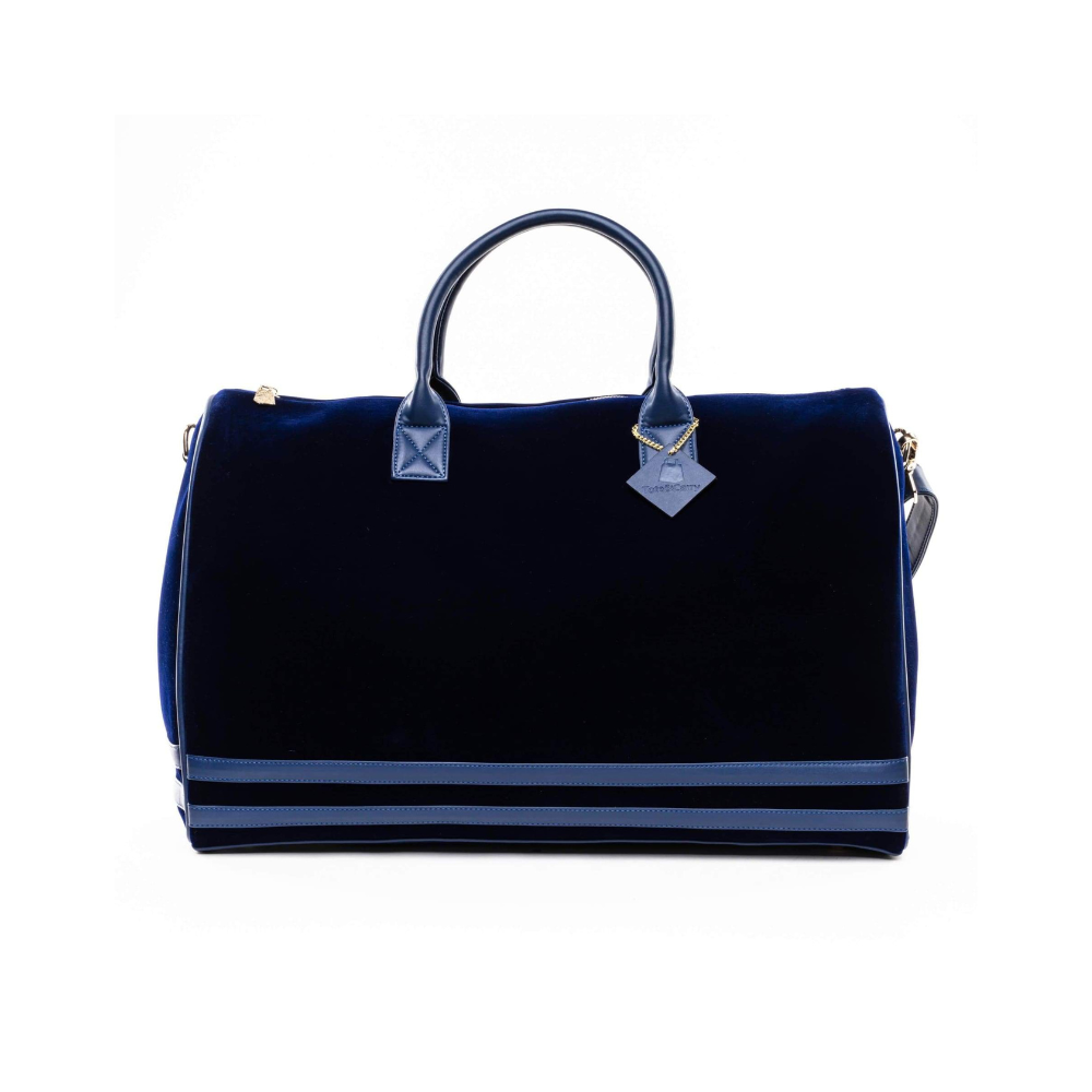 velvet duffle bag